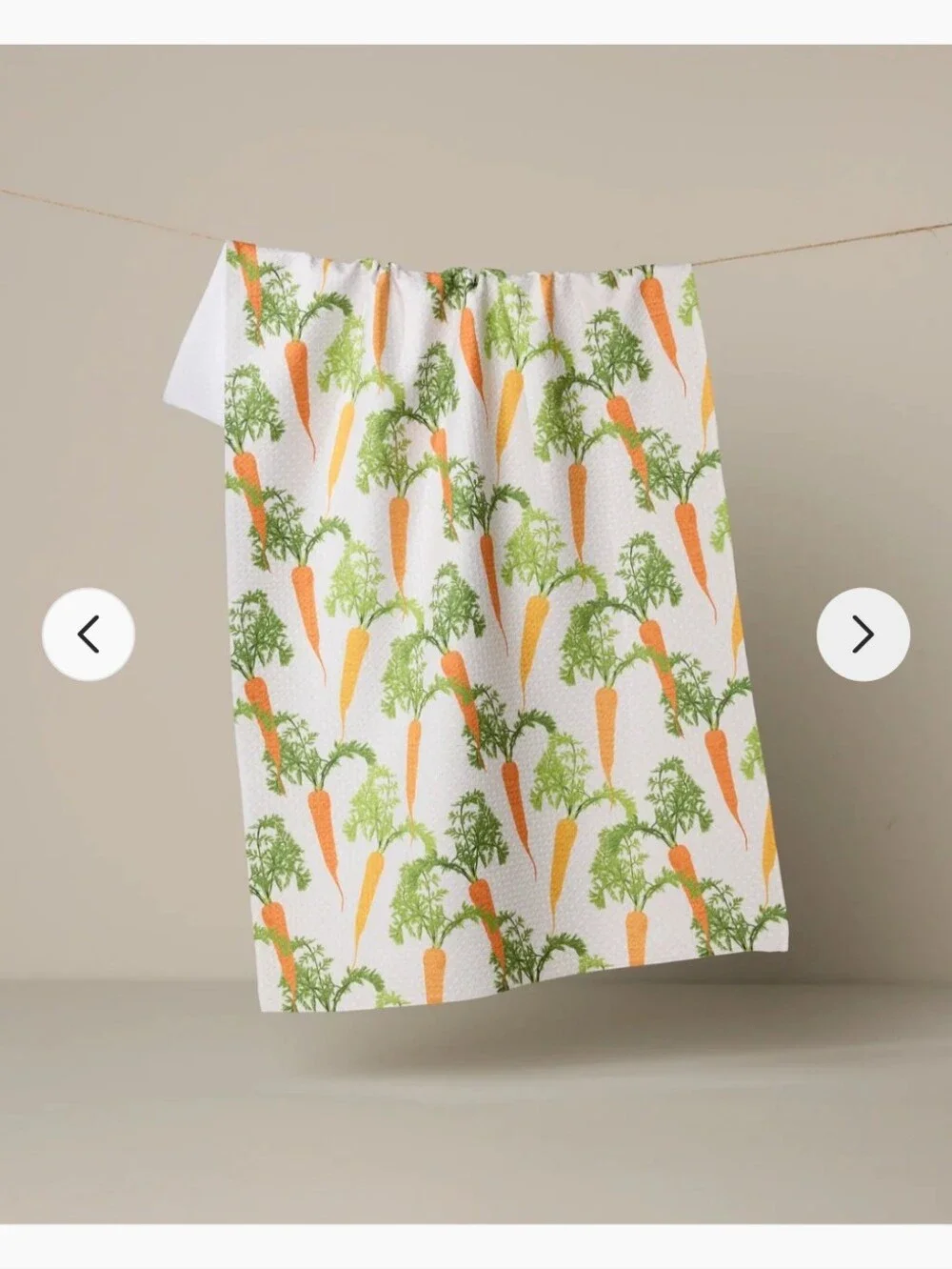 Geometry Happy Carrots Tea Towel- 18
